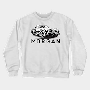 Morgan Utomotive Car Tribute  - Car Lover Design - Retro Vintage Crewneck Sweatshirt